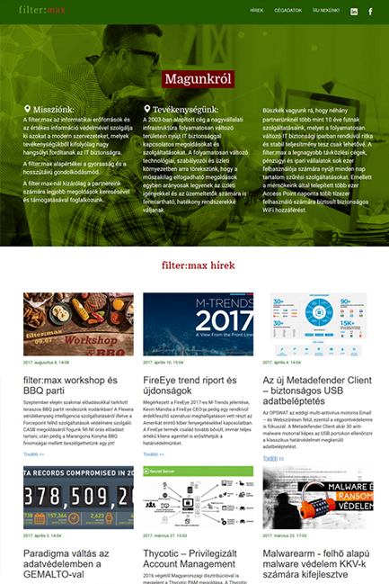 webdesign készítés